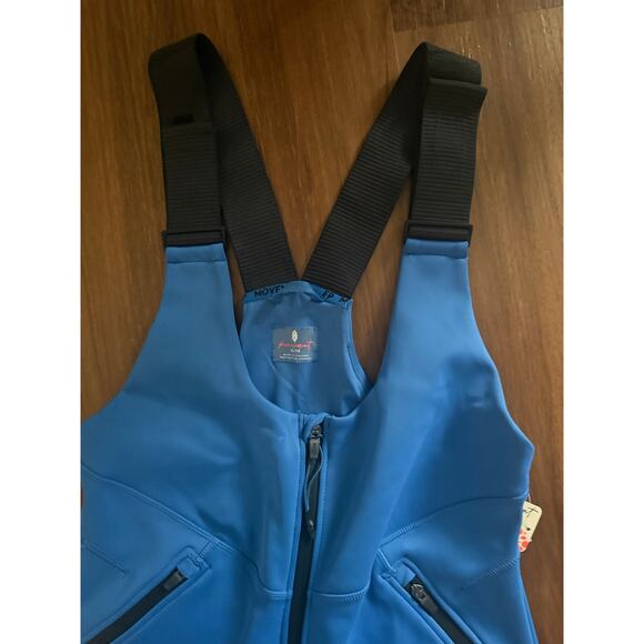 NWT Fp Movement Powder Vixen Softshell Bib Light Cobalt Sz XL Skiing Waterproof - Picture 8 of 12